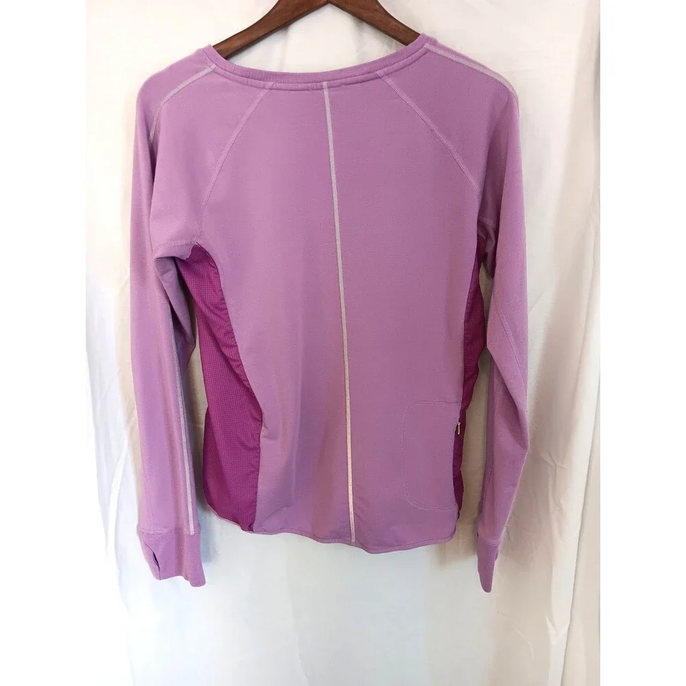 Nike Running Dri-FIT Women’s Medium Purple Long Sleeve Athletic Top Thumbholes